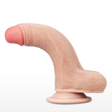 Sliding Skin Dual Layer Dong - Flesh (7'') with Flexible Skin - Naughty by Nature Adult Store