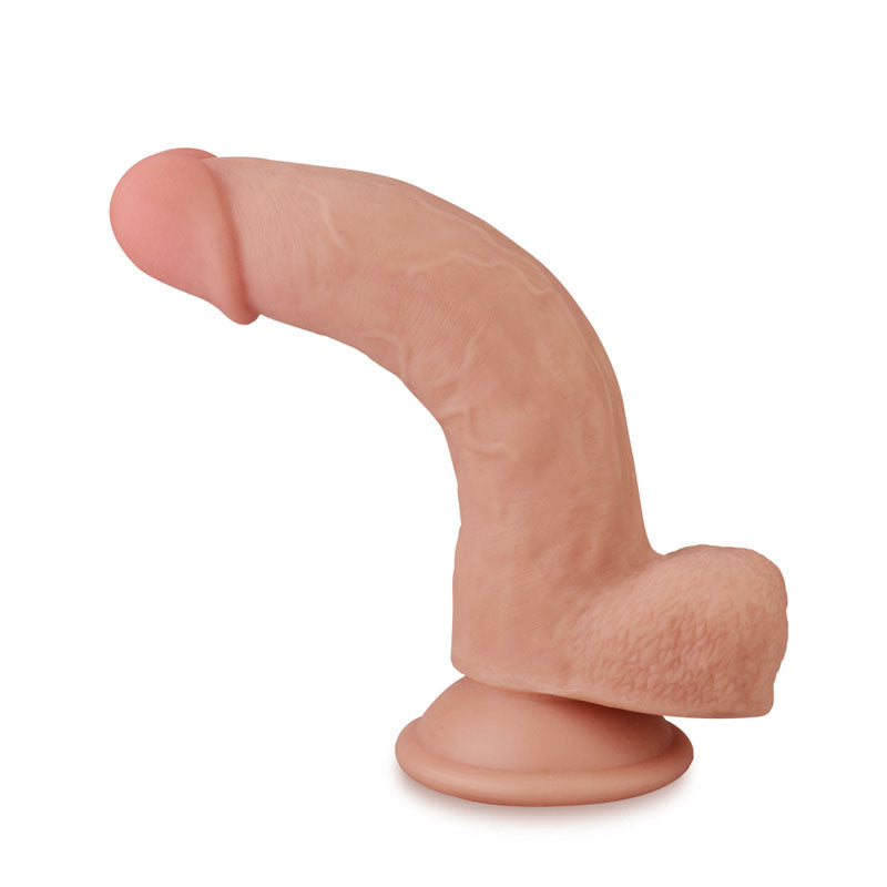Sliding Skin Dual Layer Dong - Flesh (8'') with Flexible Skin - Naughty by Nature Adult Store