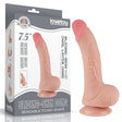 Sliding Skin Dual Layer Dong - Flesh (7.5'') with Flexible Skin - Naughty by Nature Adult Store
