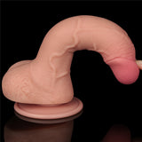 Sliding Skin Dual Layer Dong - Flesh (7.5'') with Flexible Skin - Naughty by Nature Adult Store