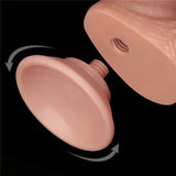 Sliding Skin Dual Layer Dong - Flesh (7.5'') with Flexible Skin - Naughty by Nature Adult Store