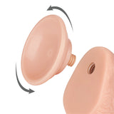 Sliding Skin Dual Layer Dong - Flesh (7.5'') with Flexible Skin - Naughty by Nature Adult Store