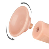 Sliding Skin Dual Layer Dong - Flesh (8'') with Flexible Skin - Naughty by Nature Adult Store