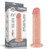 Sliding Skin Dual Layer Dong - Flesh (8'') with Flexible Skin - Naughty by Nature Adult Store