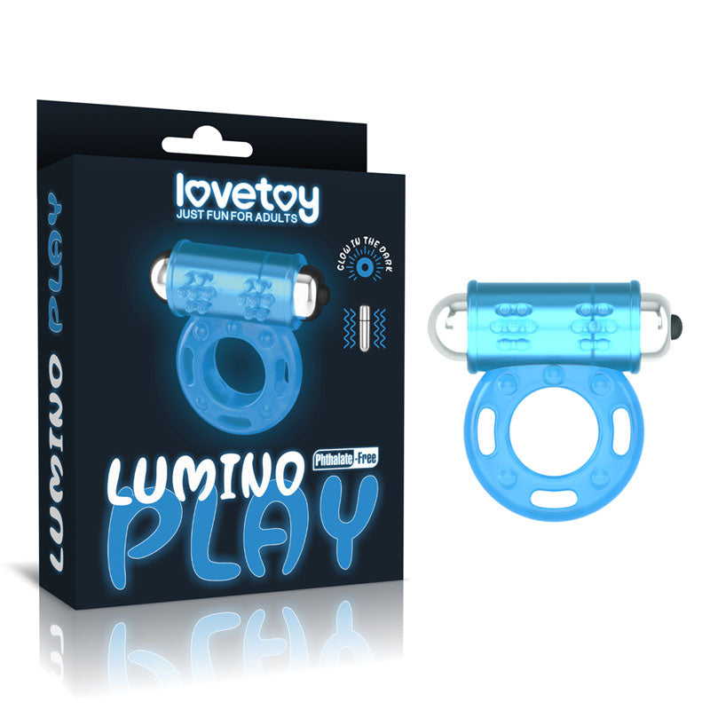 Lumino Play Vibrating Penis Ring - Glow in the Dark