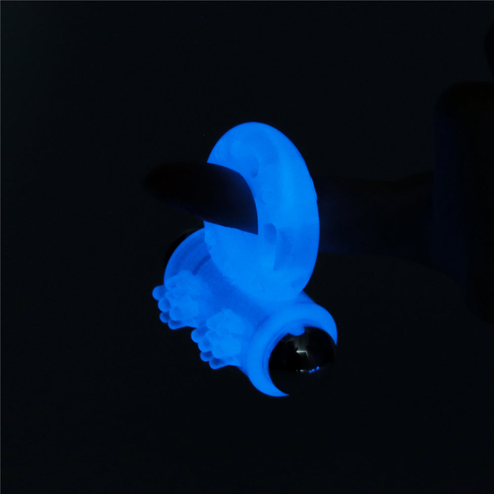 Lumino Play Vibrating Penis Ring - Glow in the Dark