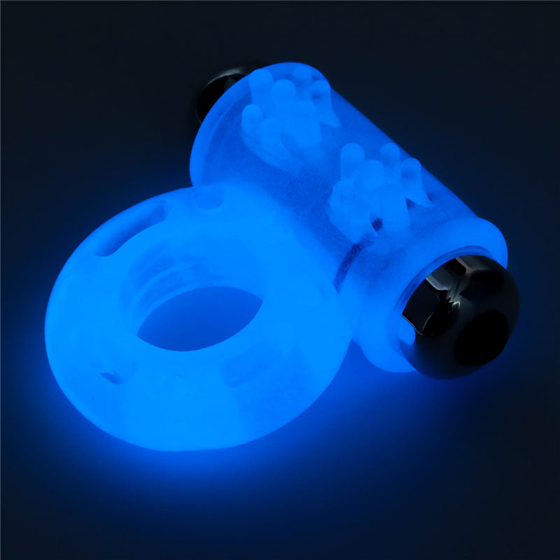 Lumino Play Vibrating Penis Ring - Glow in the Dark
