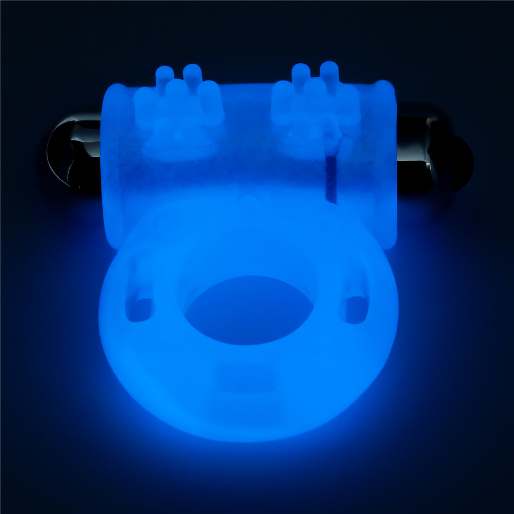 Lumino Play Vibrating Penis Ring - Glow in the Dark