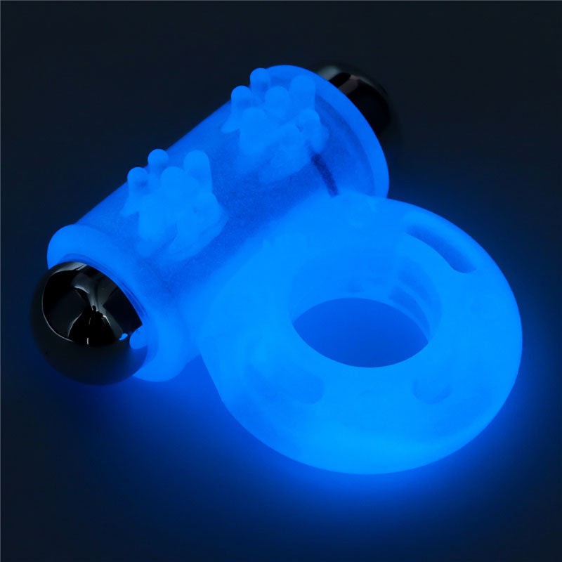 Lumino Play Vibrating Penis Ring - Glow in the Dark