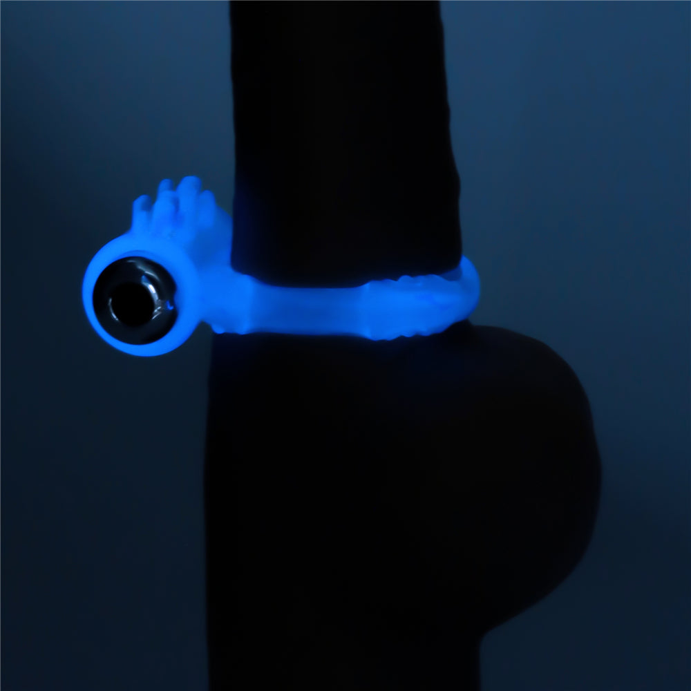 Lumino Play Vibrating Penis Ring - Glow in the Dark