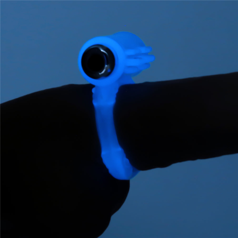 Lumino Play Vibrating Penis Ring - Glow in the Dark