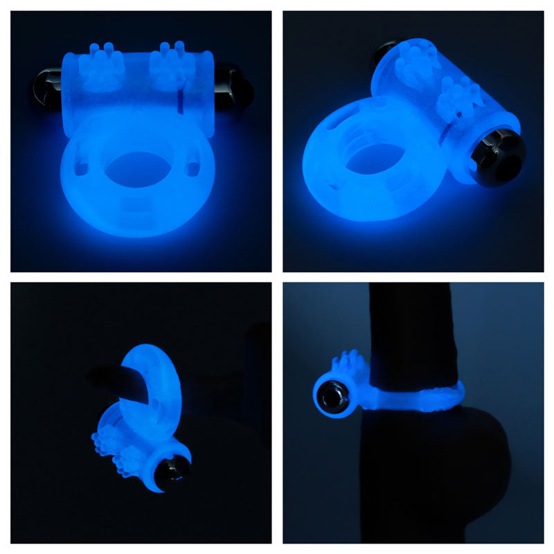 Lumino Play Vibrating Penis Ring - Glow in the Dark