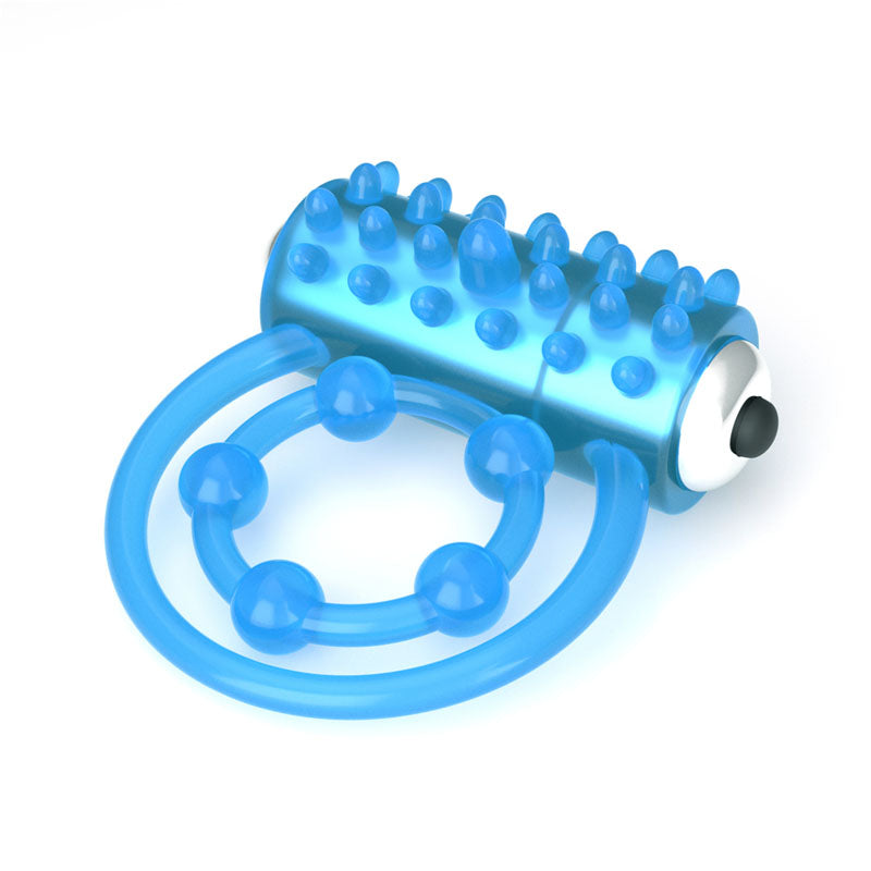 Lumino Play Vibrating Penis & Balls Ring - Glow in the Dark