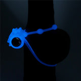 Lumino Play Vibrating Penis & Balls Ring - Glow in the Dark