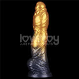 Aerosx 10 Inch Dual Density Inflatable Dildo Gold Blue 33 Cm Inflatable Fantasy Experience