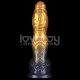 Aerosx 10 Inch Dual Density Inflatable Dildo Gold Blue 33 Cm Inflatable Fantasy Experience