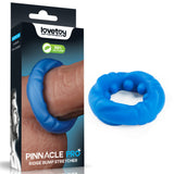 Pinnacle Pro Ridge Bump Stretcher - Blue Cock Ring - Naughty by Nature Adult Store