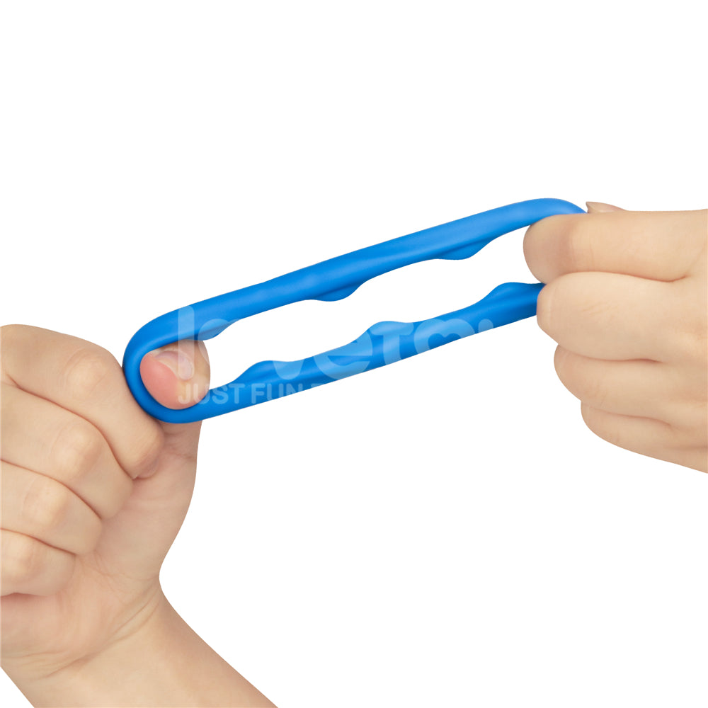 Pinnacle Pro Ridge Bump Stretcher - Blue Cock Ring - Naughty by Nature Adult Store
