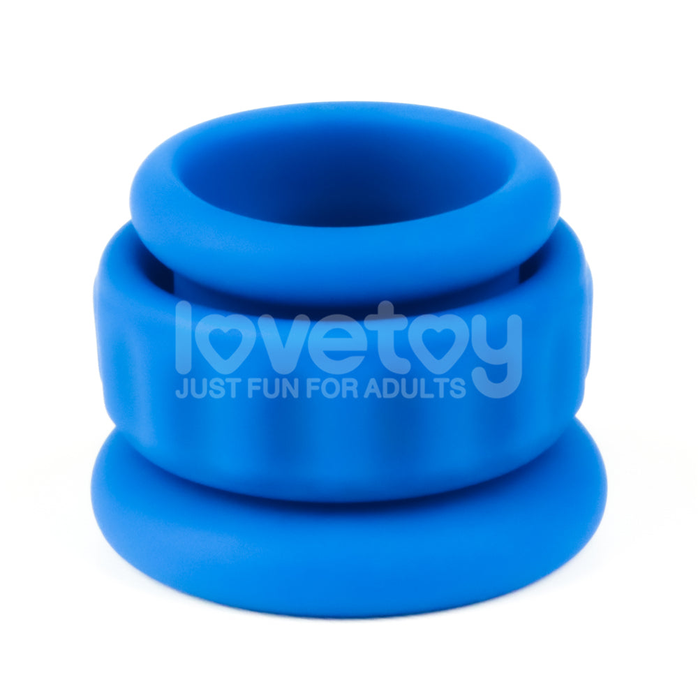 Pinnacle Pro Twin Flex - Blue Cock & Balls Rings - Naughty by Nature Adult Store