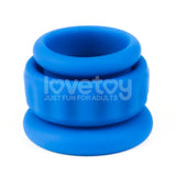 Pinnacle Pro Twin Flex - Blue Cock & Balls Rings - Naughty by Nature Adult Store