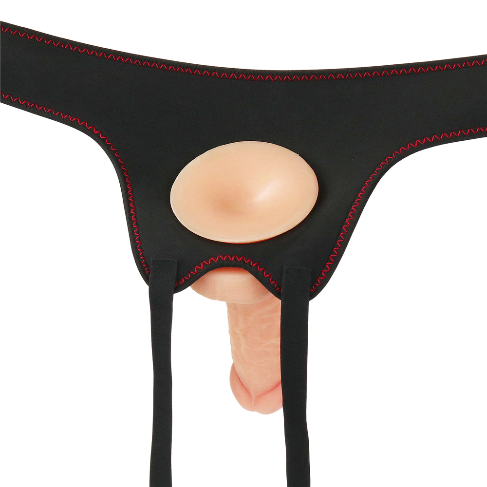 Ingen Vibrating Easy Strap-On Set - Flesh (7'') - Naughty by Nature Adult Store