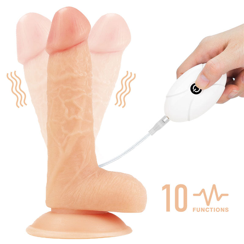 Ingen Vibrating Easy Strap-On Set - Flesh (7'') - Naughty by Nature Adult Store