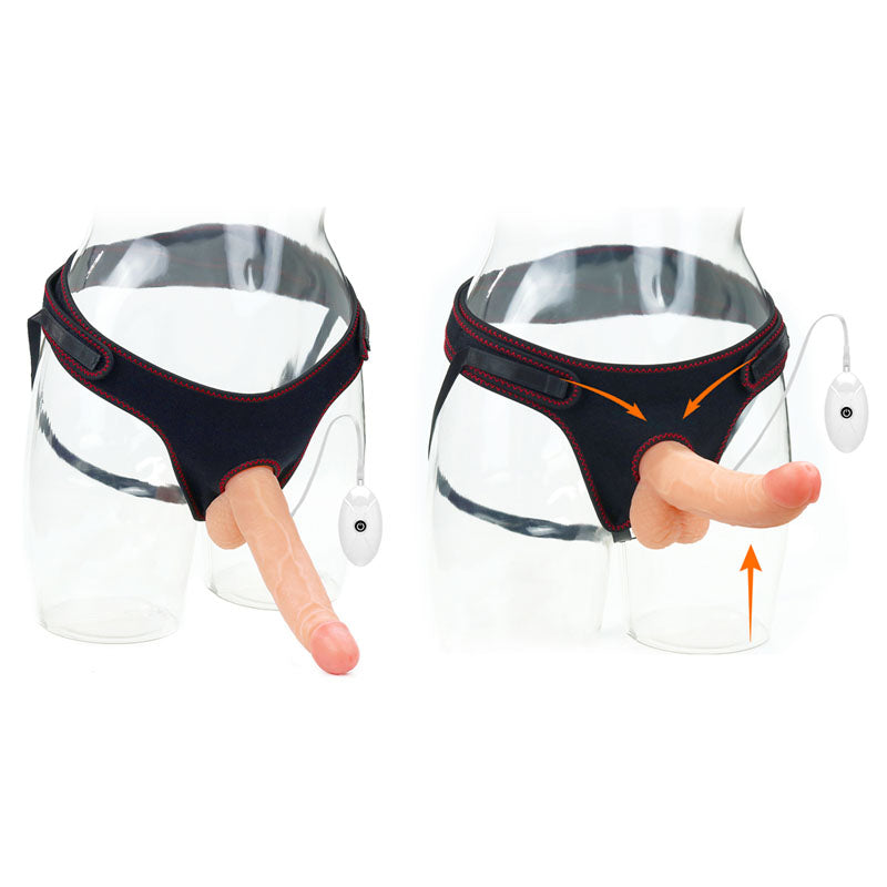 Ingen Vibrating Easy Strap-On Set - Flesh (8.5'') - Naughty by Nature Adult Store