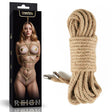 Rebellion Reign Hemp Bondage Rope - Rustic 10 metre length - Naughty by Nature Adult Store