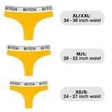 Ingen Bitch Vibrating Panties - Yellow Small Size Rechargeable - Naughty by Nature Adult Store