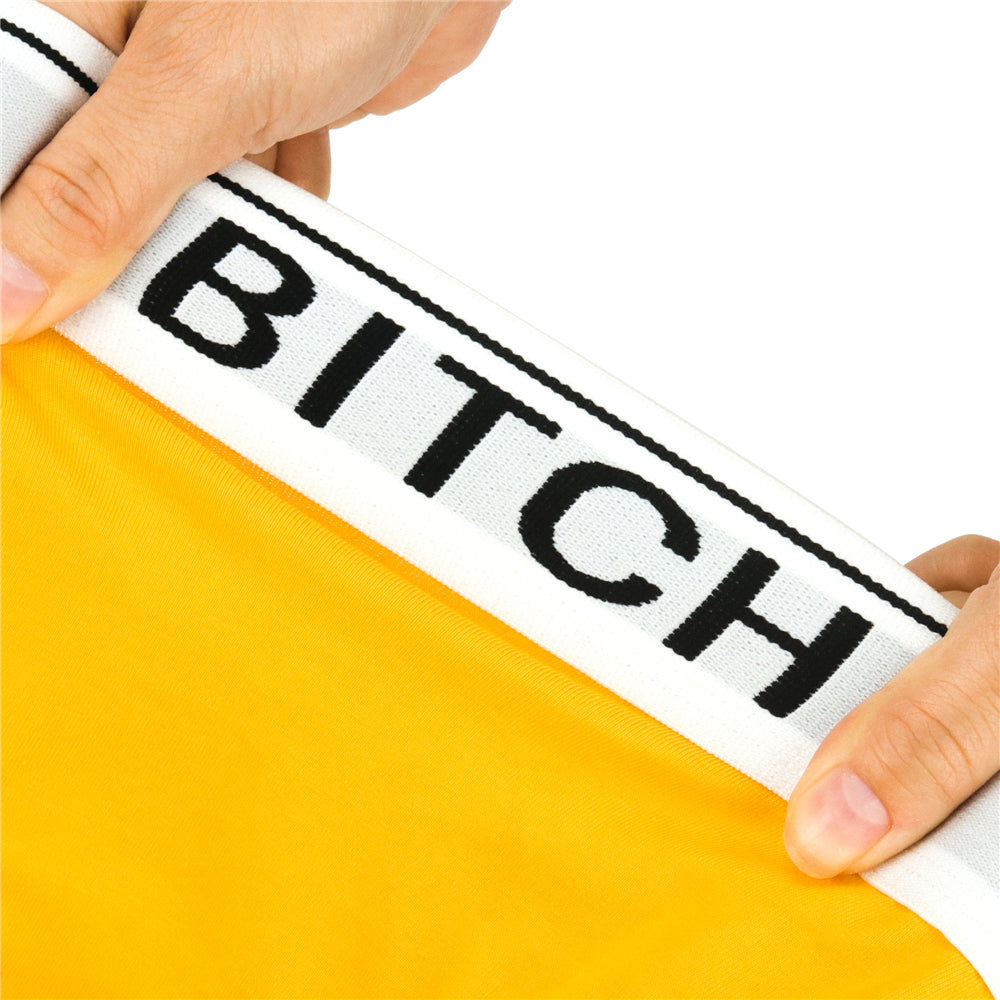 Ingen Bitch Vibrating Panties - Yellow Small Size Rechargeable - Naughty by Nature Adult Store