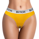 Ingen Bitch Vibrating Panties - Yellow Small Size Rechargeable - Naughty by Nature Adult Store