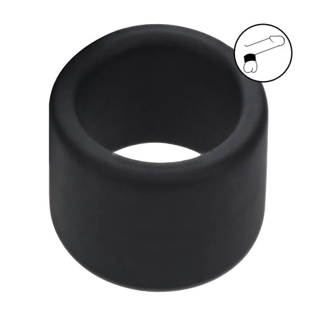 LEVELZ Liquid Silicone Ball Strap Size L Black Premium Quality