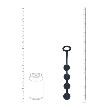 Levelz Round Silicone Anal Balls Small 20mm Black