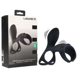 Levelz Vibrating Cock Ring With Shaft Loop Black