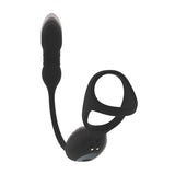Levelz TriO Vibrating Thrusting Cock Ring With Prostate Stimulator Black