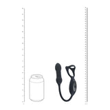 Levelz TriO Vibrating Thrusting Cock Ring With Prostate Stimulator Black