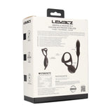 Levelz TriO Vibrating Thrusting Cock Ring With Prostate Stimulator Black