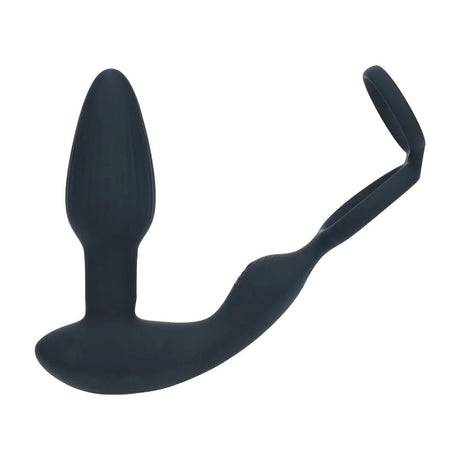 LEVELZ Dual Vibrating Prostate Stimulator With Cock Ring Black
