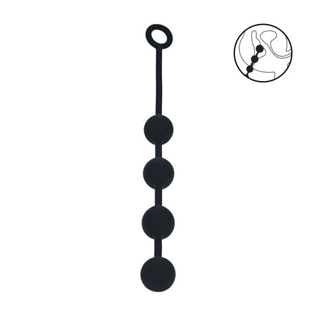 LEVELZ Round Silicone Anal Balls L 40mm Black