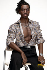 Irontech James 176cm Silicone Sex Doll Black Skin Brown Eyes M8