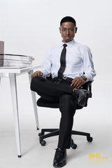 Irontech 170cm Male Silicone Love Doll M8 James Ebony Skin