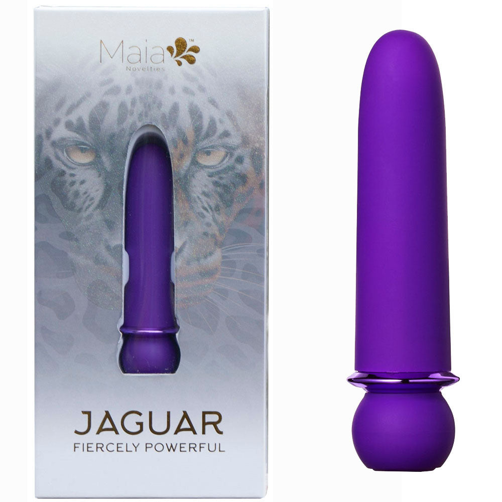 Maia JAGUAR - Purple 10.1 cm USB Rechargeable Bullet - Naughty by Nature Adult Store