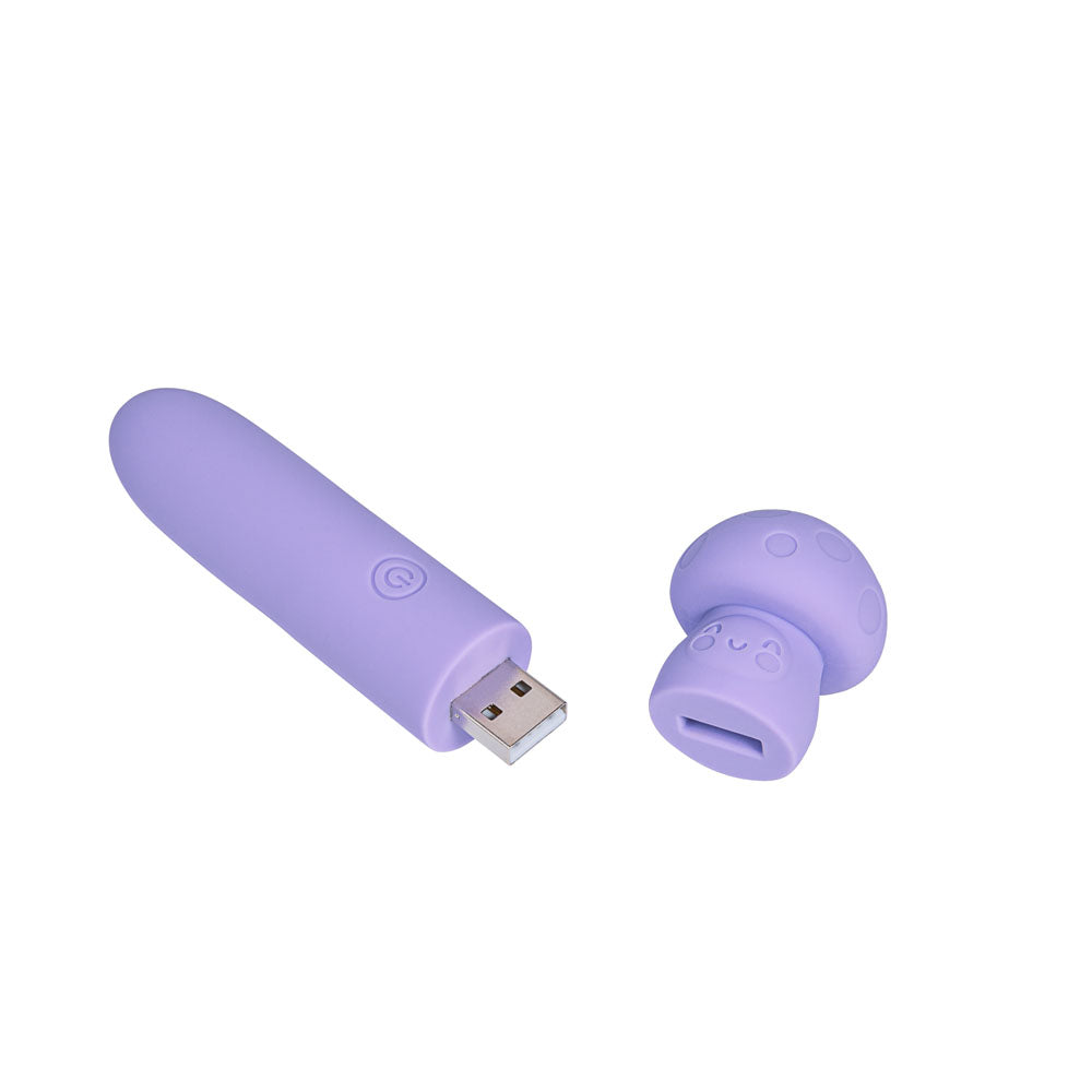 Maia HAPPI - Purple 11.1 cm USB Rechargeable Bullet - Naughty by Nature Adult Store