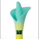 Maia VALA - Yellow/Green 22.2 cm Flower Vibrator