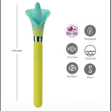 Maia VALA - Yellow/Green 22.2 cm Flower Vibrator