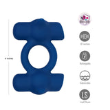 Maia Ronan Blue Dual Vibrating USB Rechargeable Cock Ring