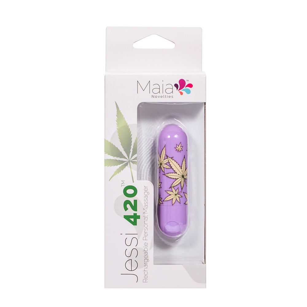 Maia Jessi 420 - Violet USB Rechargeable Bullet - Naughty by Nature Adult Store