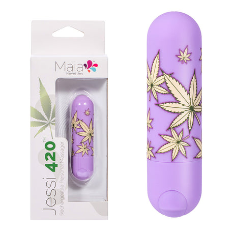 Maia Jessi 420 - Violet USB Rechargeable Bullet - Naughty by Nature Adult Store