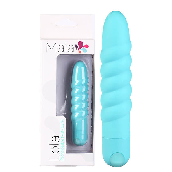 Maia Lola - Teal 11.5 cm USB Rechargeable Vibrator - Naughty by Nature Adult Store