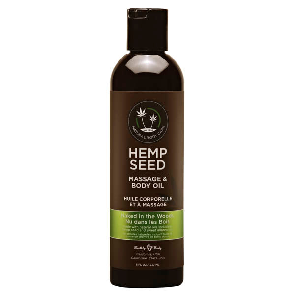 Hemp Seed Massage & Body Oil - (White Tea & Ginger) - Naughty by Nature Adult Store